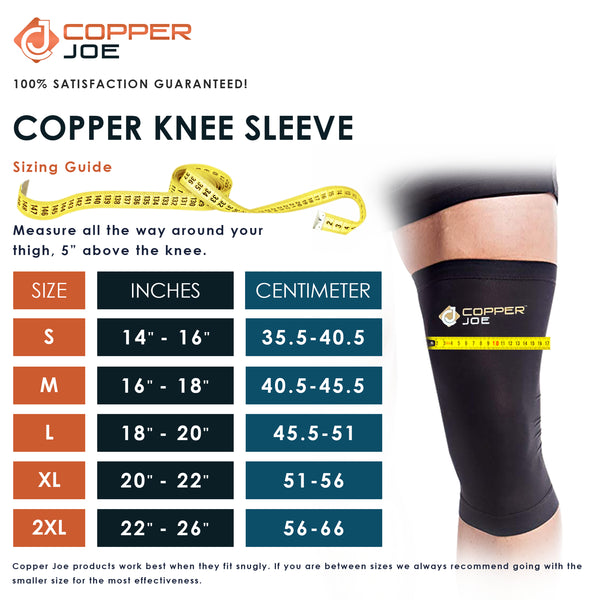 Copper Joe Knee Brace Compression Sleeve Copper Infused – copperjoe