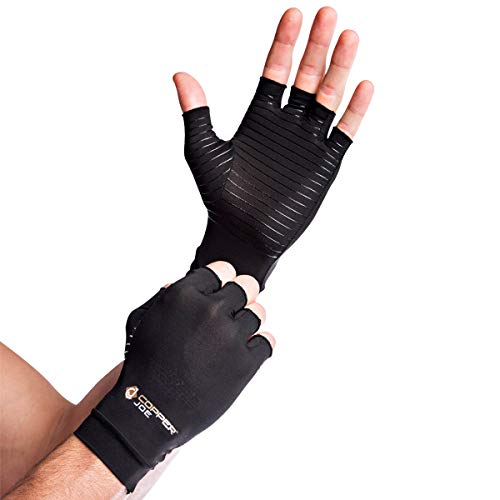 Comfy Brace Arthritis Hand Compression Gloves Comfy Fit, Fingerless Design,  Breathable & Moisture Wicking Fabric Medium (1 Pair)